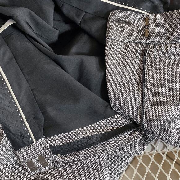 Talbots Mid-Rise Straight-Leg Pants Size 6 Black & White Speckled - Picture 6 of 11